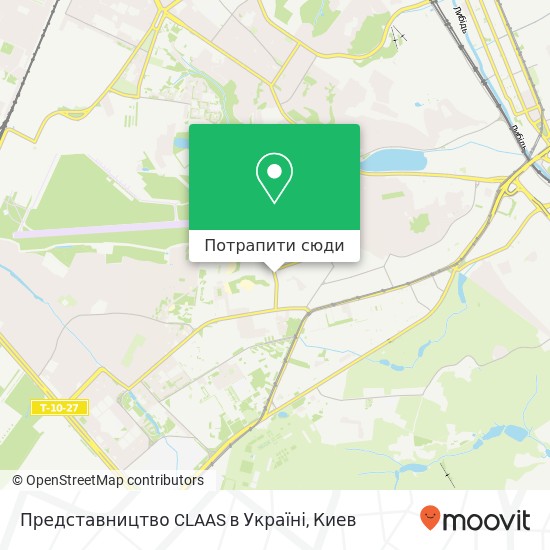 Карта Представництво CLAAS в Україні