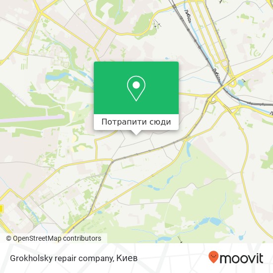 Карта Grokholsky repair company