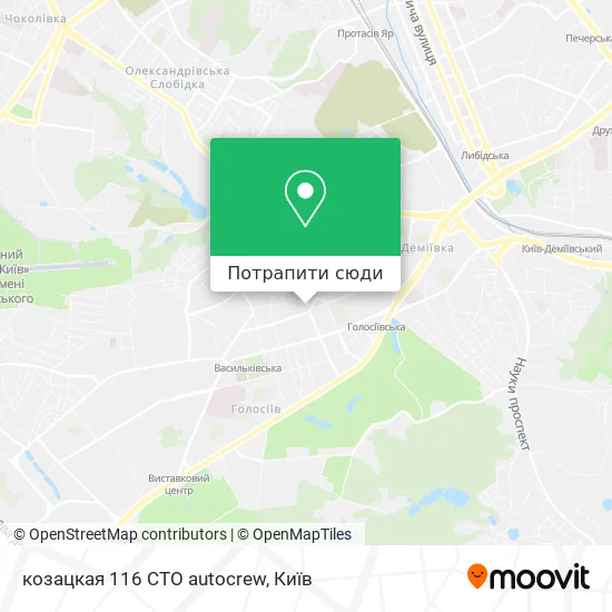 Карта козацкая 116 СТО autocrew