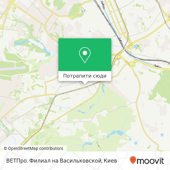 Карта ВЕТПро. Филиал на Васильковской