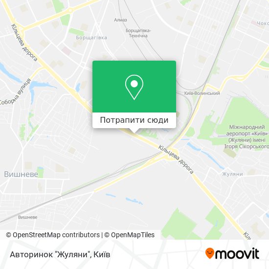 Карта Авторинок "Жуляни"