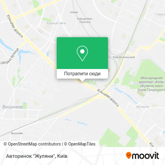 Карта Авторинок "Жуляни"