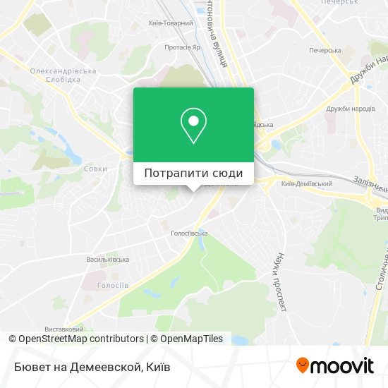 Карта Бювет на Демеевской