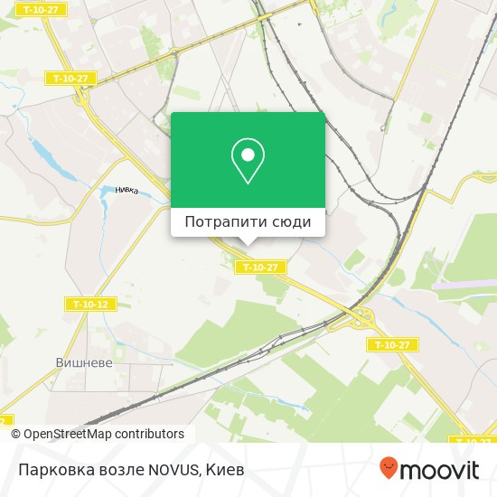 Карта Парковка возле NOVUS