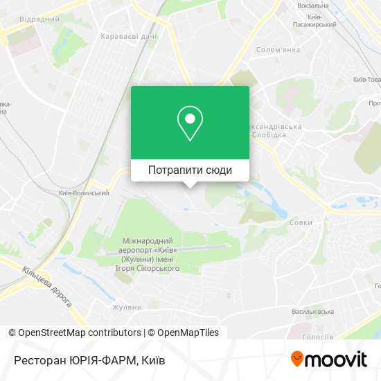 Карта Ресторан ЮРІЯ-ФАРМ