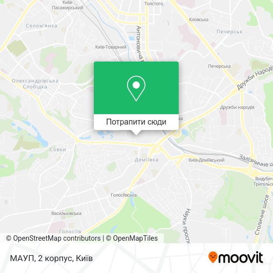Карта МАУП, 2 корпус