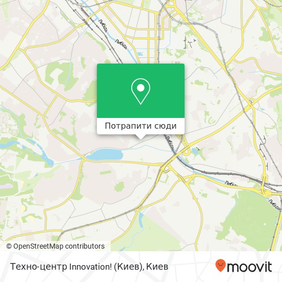 Карта Техно-центр Innovation! (Киев)