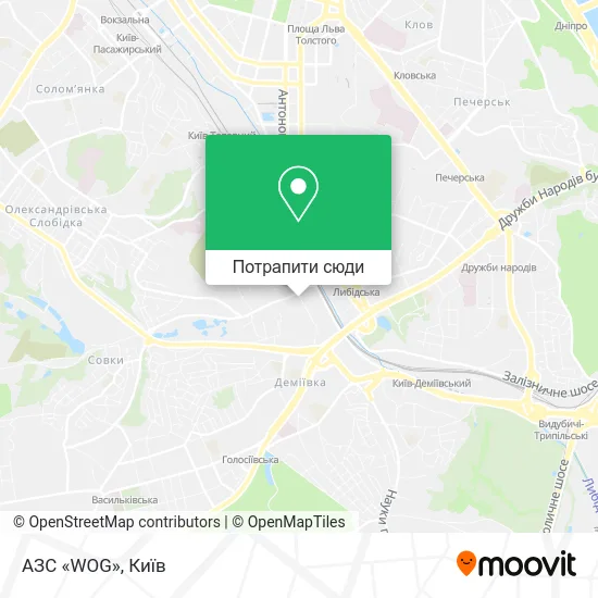 Карта АЗС «WOG»