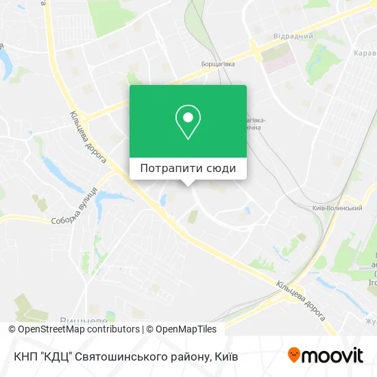 Карта КНП "КДЦ" Святошинського району