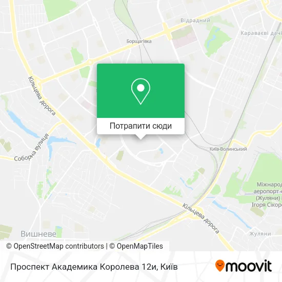Карта Проспект Академика Королева 12и