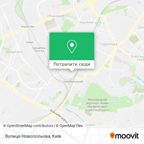 Карта Вулиця Новопольова