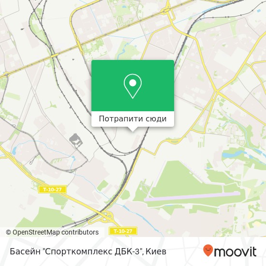 Карта Басейн "Спорткомплекс ДБК-3"
