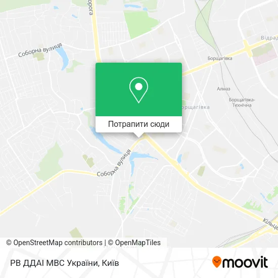 Карта РВ ДДАІ МВС України