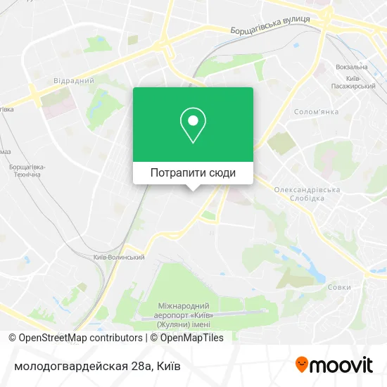 Карта молодогвардейская 28а