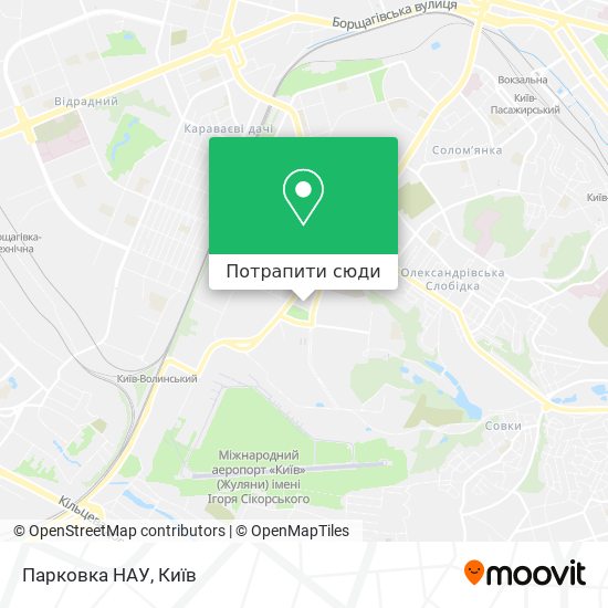 Карта Парковка НАУ