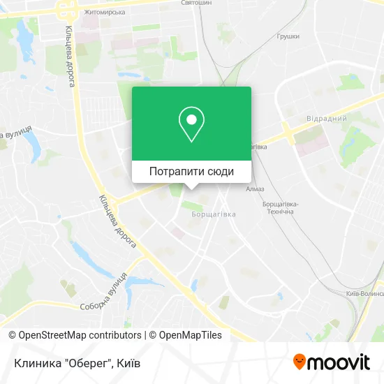 Карта Клиника "Оберег"