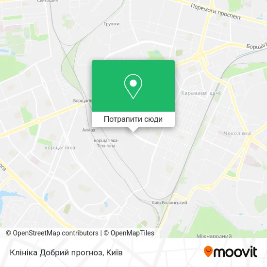 Карта Клініка Добрий прогноз