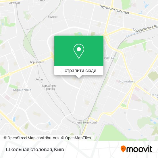 Карта Школьная столовая