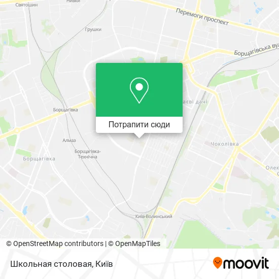 Карта Школьная столовая