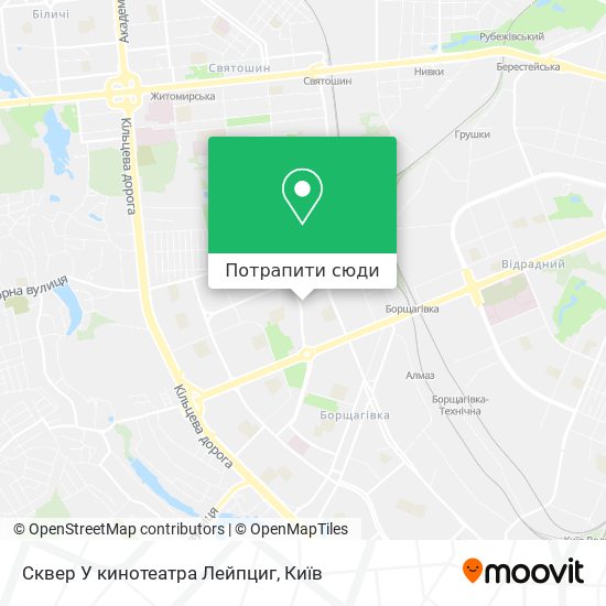 Карта Сквер У кинотеатра Лейпциг