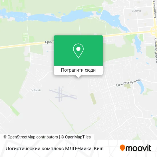 Карта Логистический комплекс МЛП-Чайка
