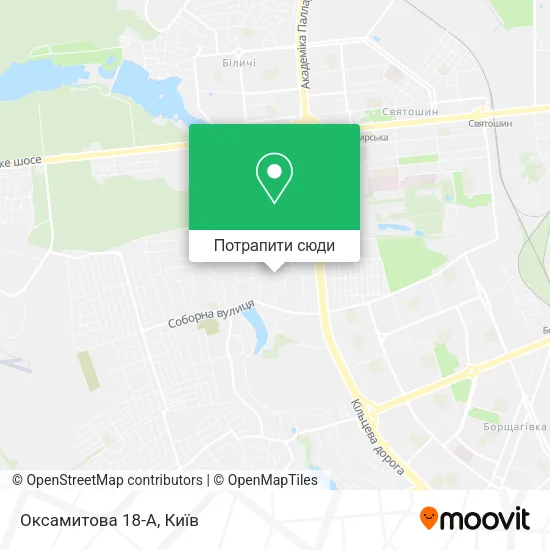 Карта Оксамитова 18-А