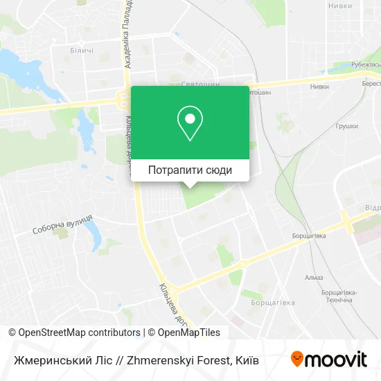Карта Жмеринський Ліс // Zhmerenskyi Forest
