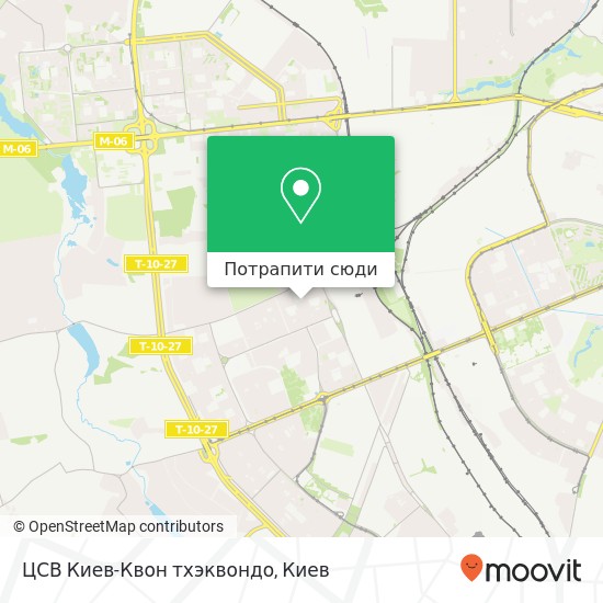 Карта ЦСВ Киев-Квон тхэквондо