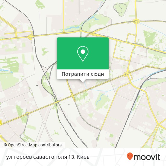 Карта ул героев савастополя  13