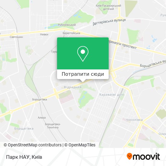 Карта Парк НАУ