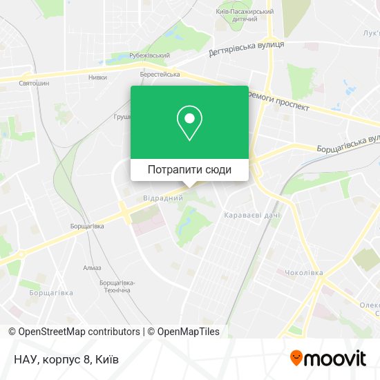 Карта НАУ, корпус 8