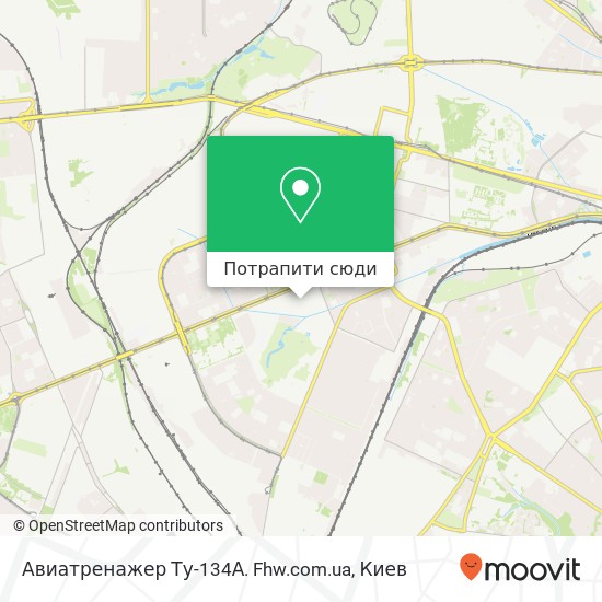 Карта Авиатренажер Ту-134А. Fhw.com.ua