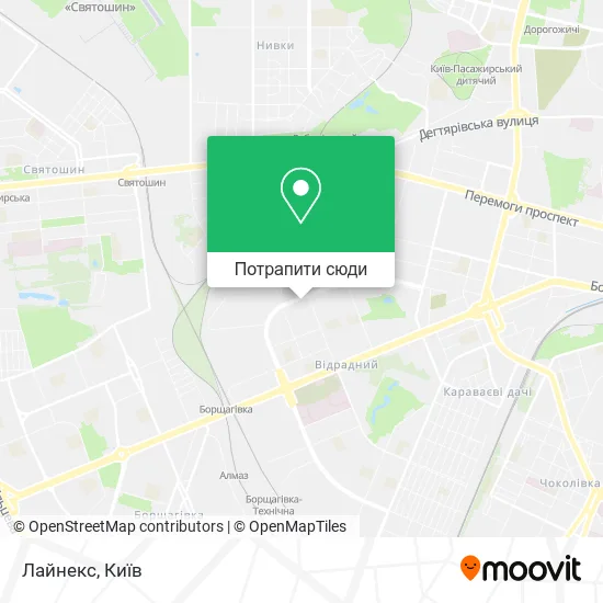 Карта Лайнекс