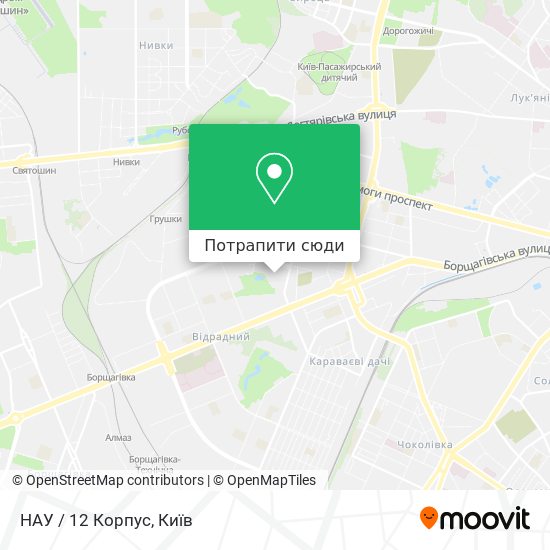 Карта НАУ / 12 Корпус