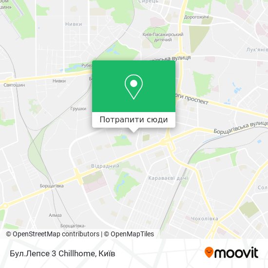 Карта Бул.Лепсе 3  Chillhome