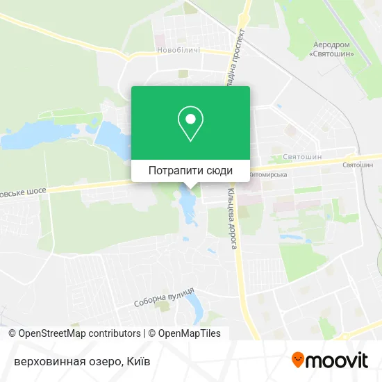 Карта верховинная озеро