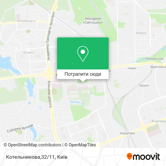 Карта Котельникова,32/11