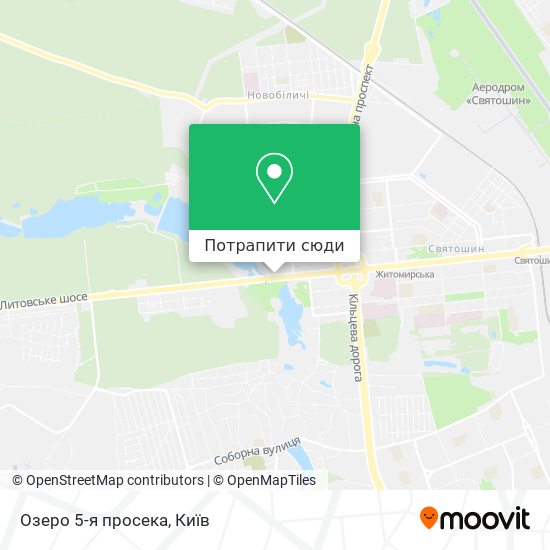 Карта Озеро 5-я просека