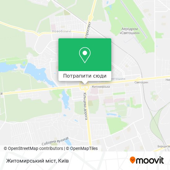 Карта Житомирський міст