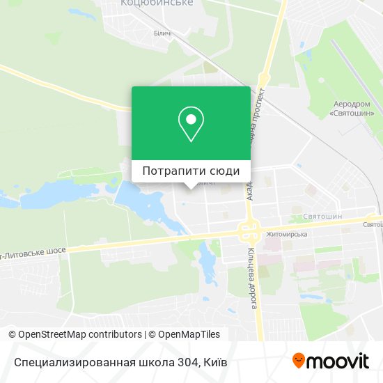 Карта Специализированная школа 304