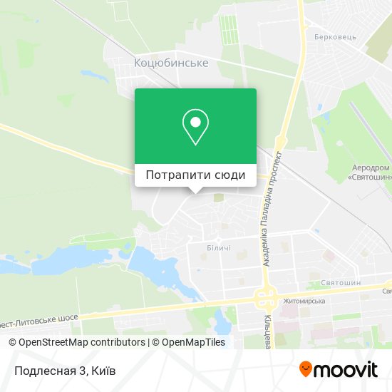 Карта Подлесная 3