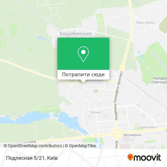 Карта Подлесная 5/21