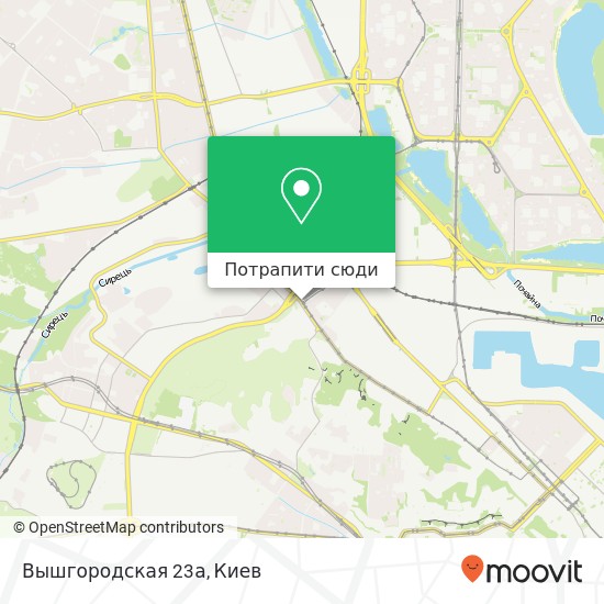 Карта Вышгородская 23а