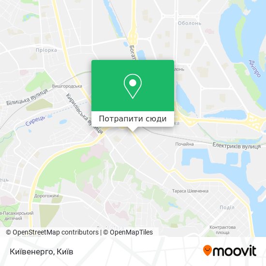 Карта Київенерго