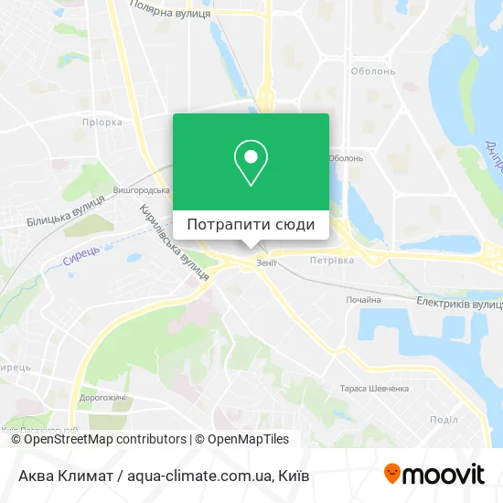 Карта Аква Климат / aqua-climate.com.ua