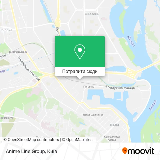 Карта Anime Line Group