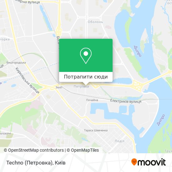 Карта Techno (Петровка)
