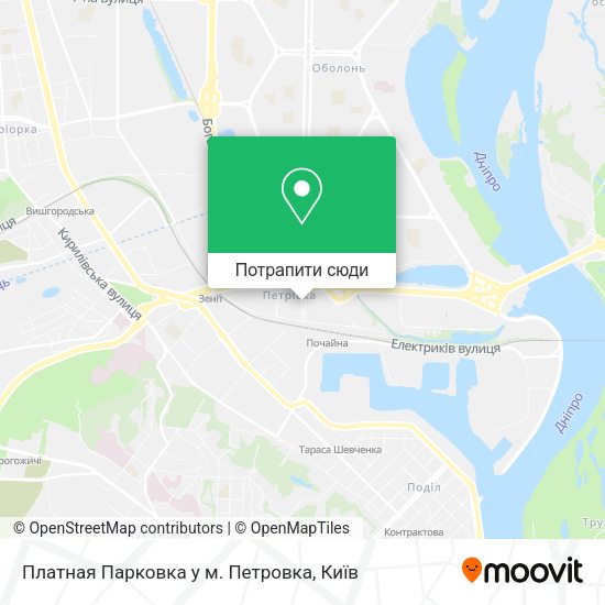 Карта Платная Парковка у м. Петровка