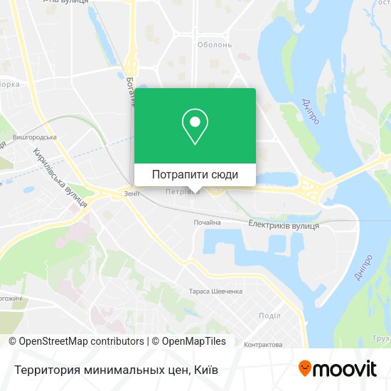 Карта Территория минимальных цен