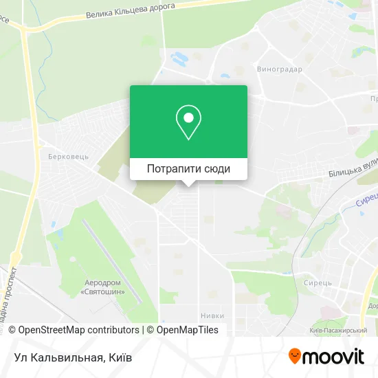 Карта Ул Кальвильная